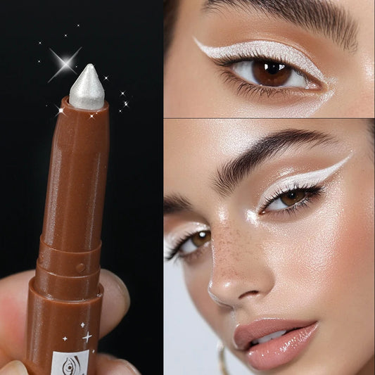 Shimmering Eyeshadow Highlight Stick – Glitter White Pencil for Bright Eyes - Lylamor.com