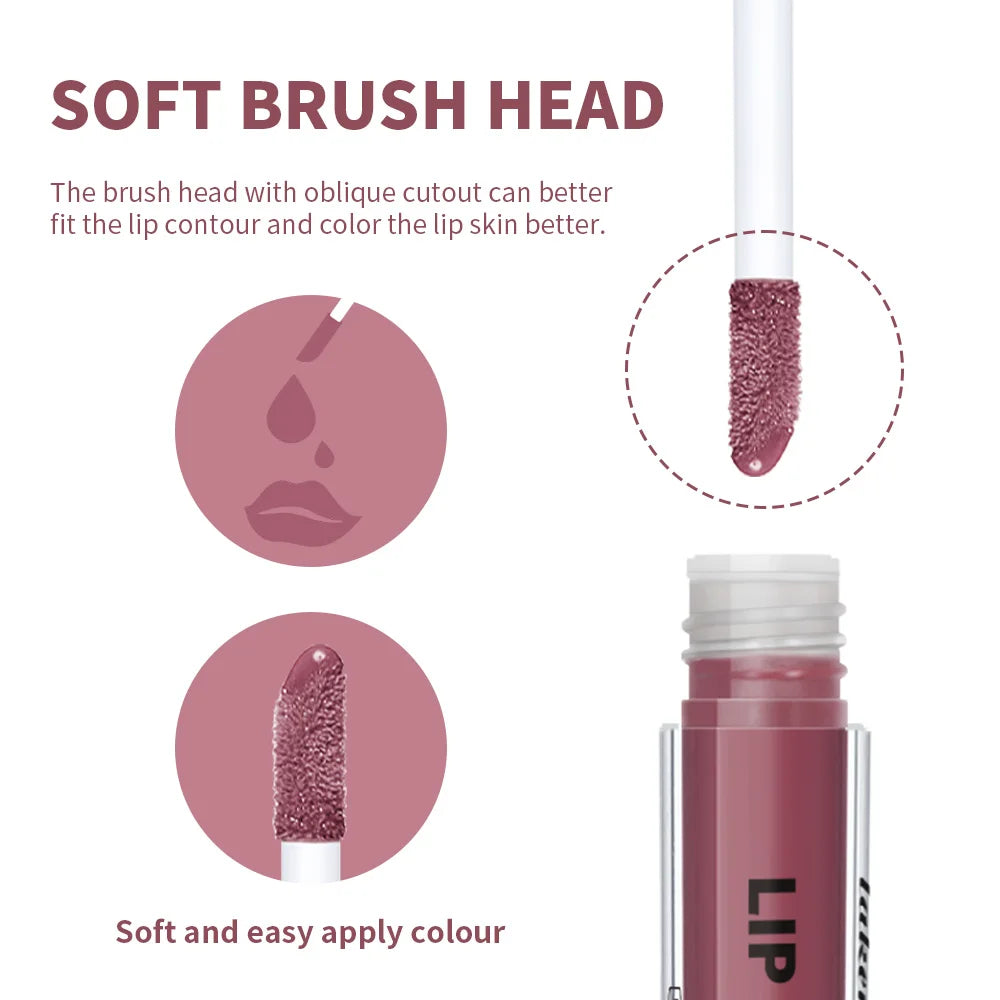 Lakerain Lip Gloss Butter  Long Lasting Non-stick  Beauty Waterproof Lip Stain Makeup Plumping Hydrating Lip Gloss Cosmetics - Lylamor.com