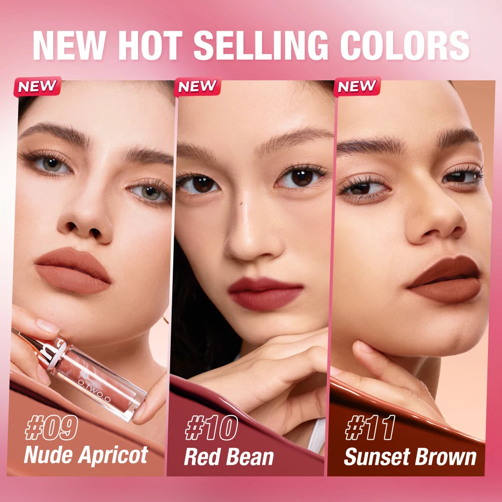 O.TWO.O Velvet Matte Liquid Lipstick – Waterproof Non-Stick Long Lasting Lip Tint - Lylamor.com