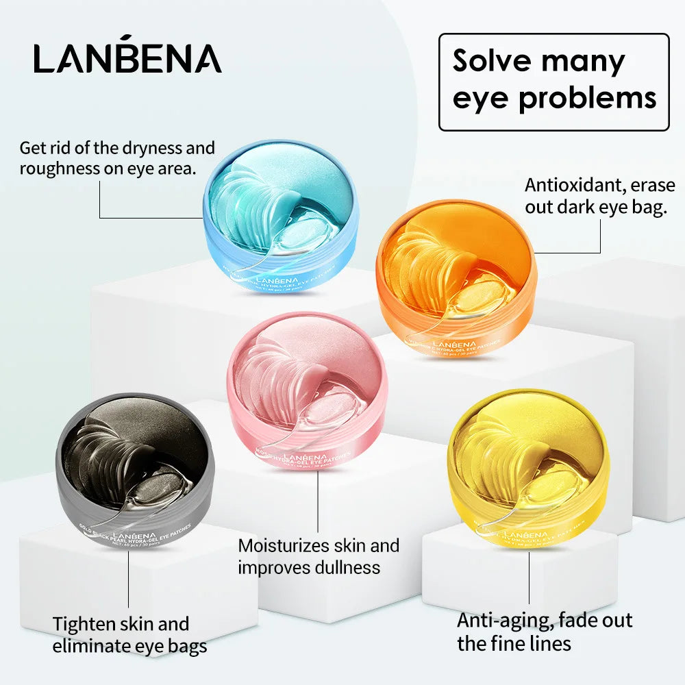 LANBENA Collagen Eye Mask – Anti-Dark Circles & Eye Bag Removal, 60PCS - Lylamor.com