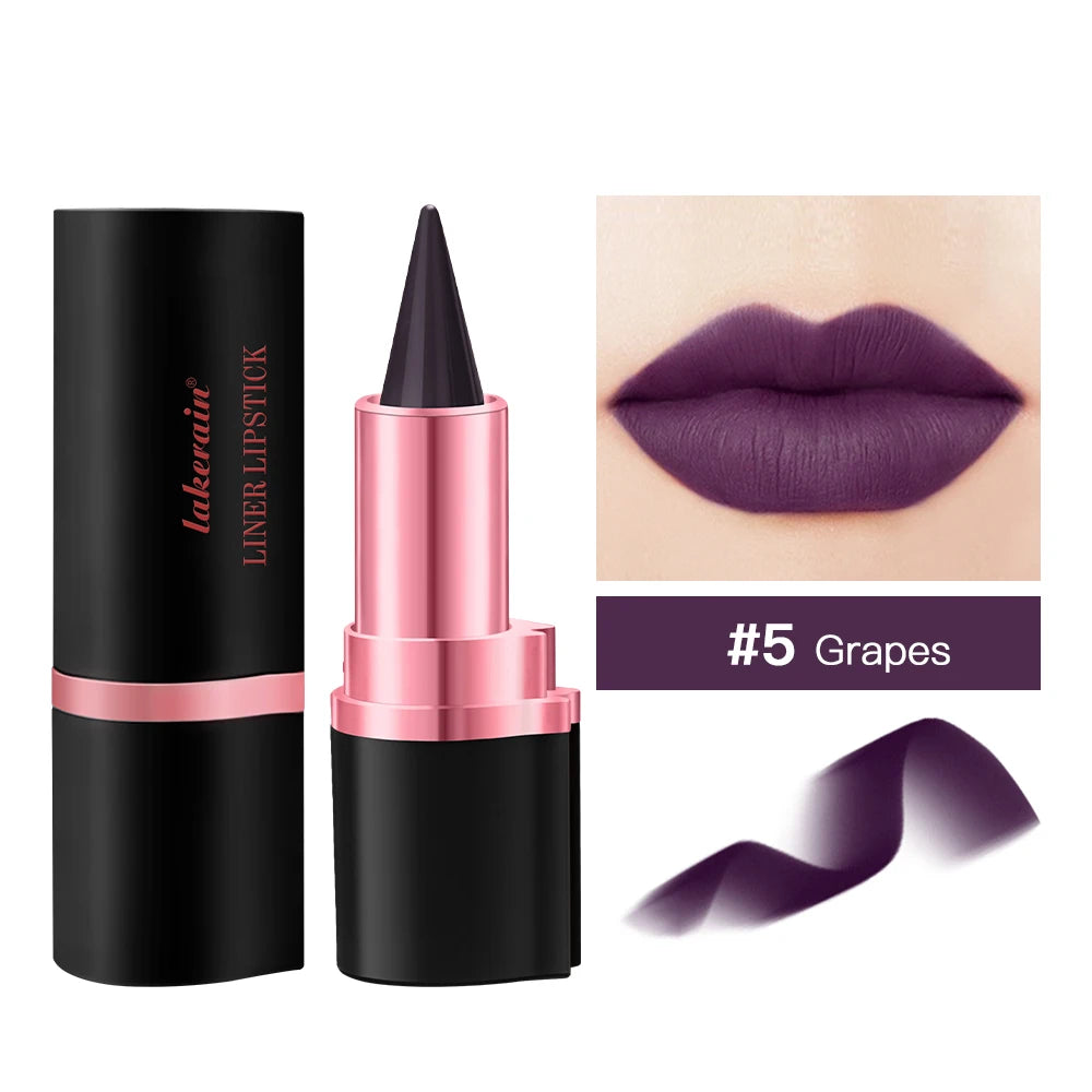 Lakerain Matte Lip Liner & Lipstick Pen – 2-in-1 Gradient Waterproof Long-Lasting Lip Color - Lylamor.com