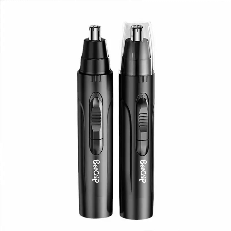 Black Electric Nose Hair Trimmer - Painless Ear/Nose Groomer for Men & Women