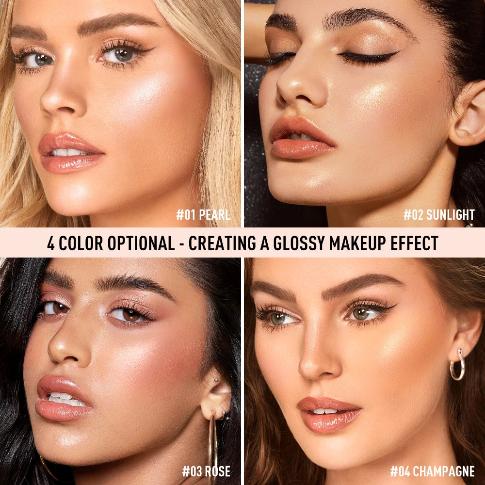 O.TWO.O Liquid Highlighter Shimmer Glitter Lightweight Long-Lasting Glow - Lylamor.com