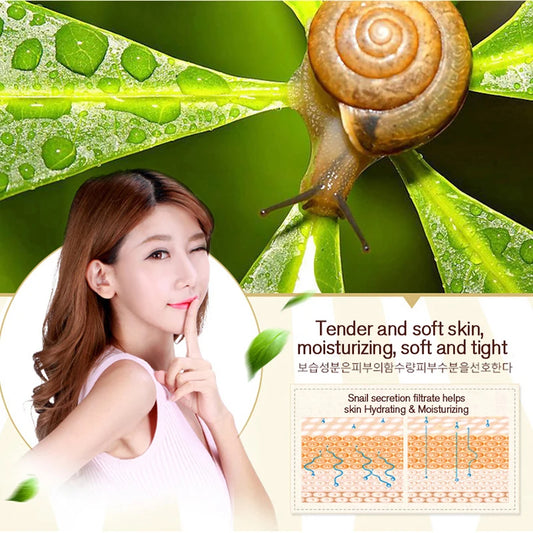 Snail Collagen Cream – Anti-Aging & Brightening Face Moisturizer + Eye Serum