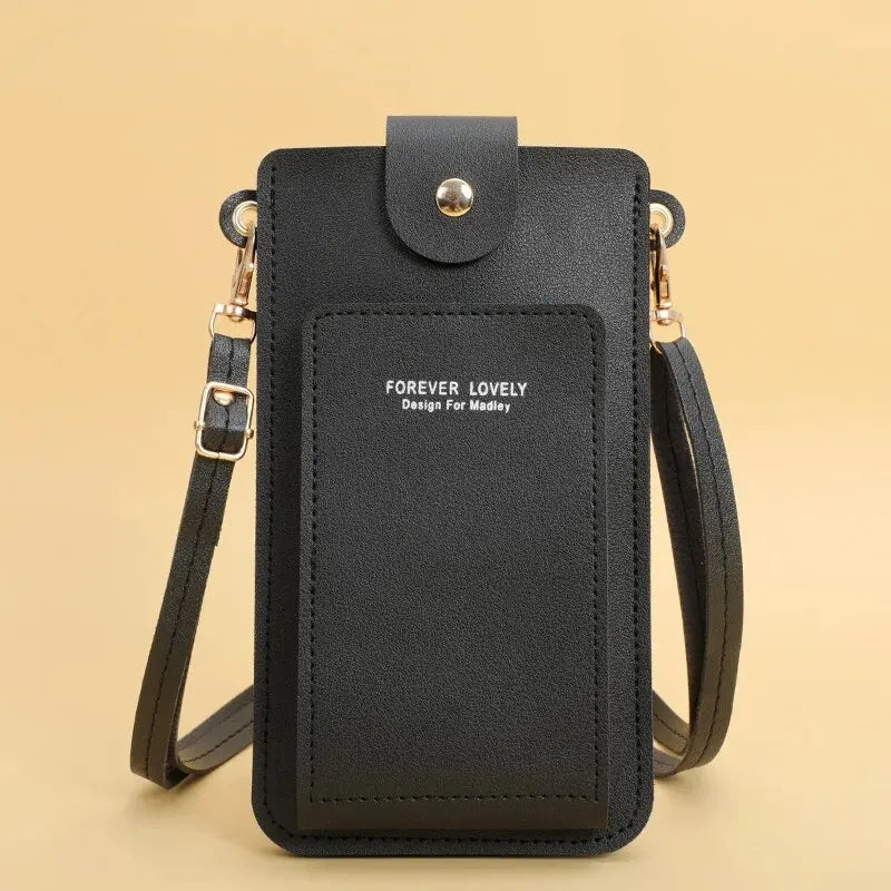 Soft Leather Crossbody Phone Bag – Stylish & Functional Wallet Purse for Women