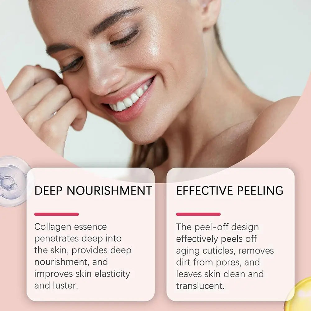 Korean Collagen Overnight Mask - Hydrating Peel-Off Facial Treatment (75ml)