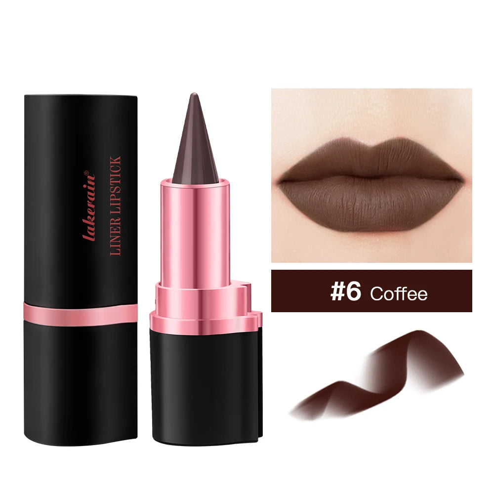 Lakerain Matte Lip Liner & Lipstick Pen – 2-in-1 Gradient Waterproof Long-Lasting Lip Color - Lylamor.com