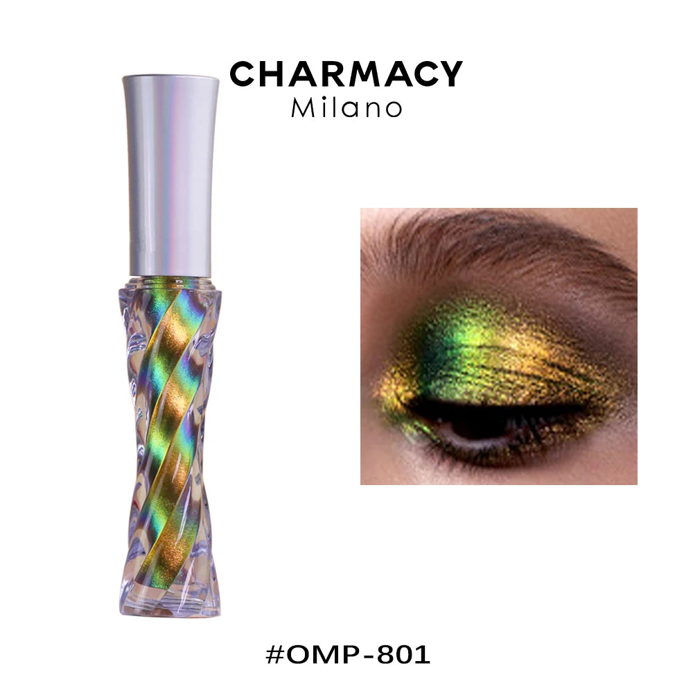 CHARMACY Glitter Liquid Eyeshadow – 40 Duochrome Colors, Long-lasting Shimmer & Metallic Finish - Lylamor.com
