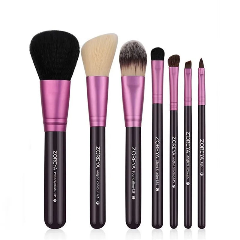 Zoreya 7pcs Natural Goat Hair Brush Tool Set - Lylamor.com