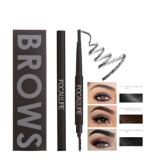 Focallure 3-Color Eyebrow Pencil Precise Long-Lasting Waterproof Eyeliner for Blonde and Brown Eyebrows - Lylamor.com