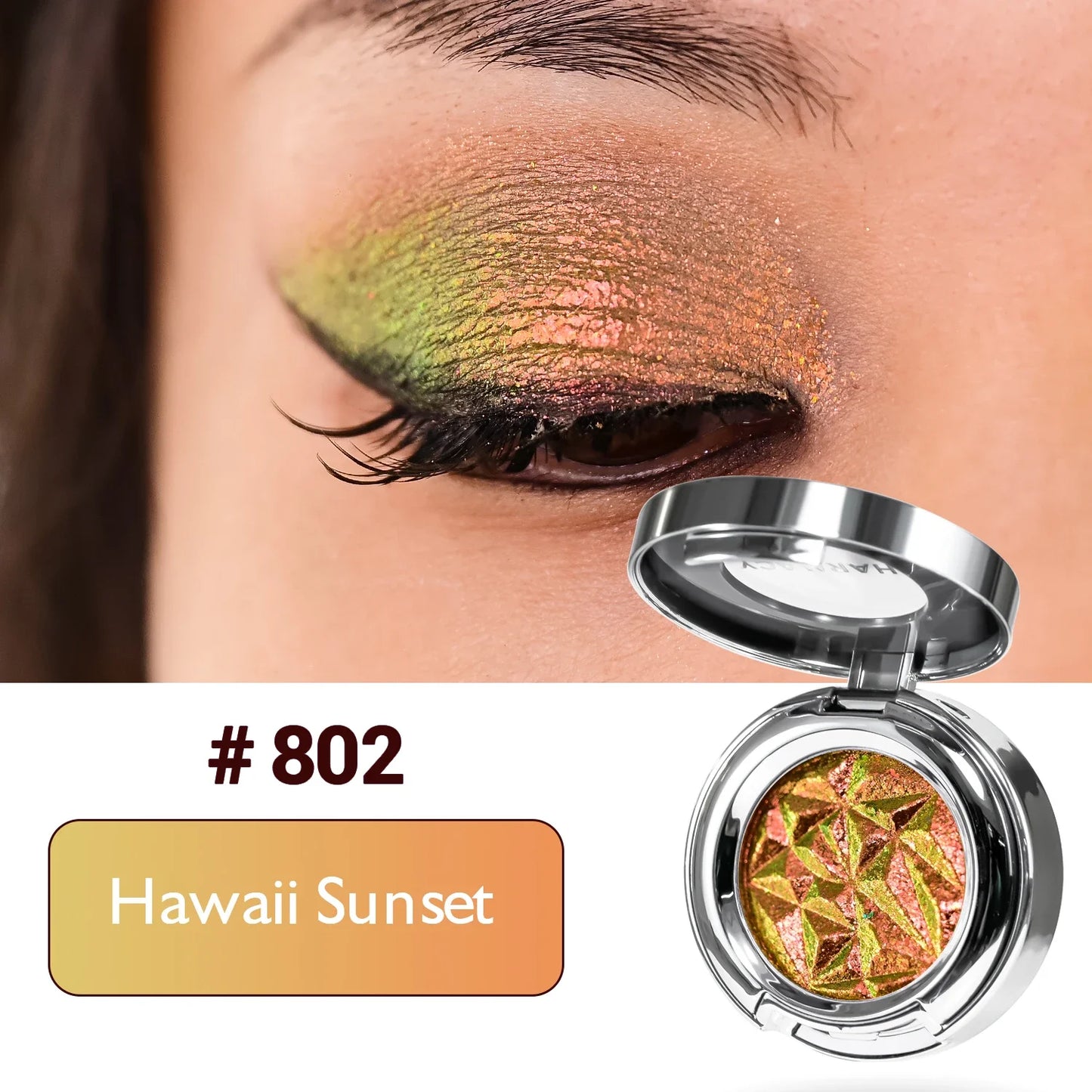 CHARMACY Duochrome Eyeshadow Palette – Long-lasting Glitter Multicolor Pigment Shadows - Lylamor.com