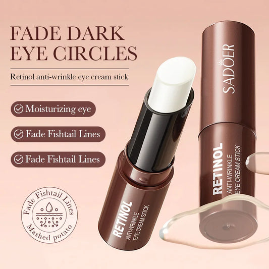 SADOER Retinol Eye Cream Stick | Anti-Dark Circles & Firming Under Eye Treatment | Moisturizing Eye Skincare - Lylamor.com