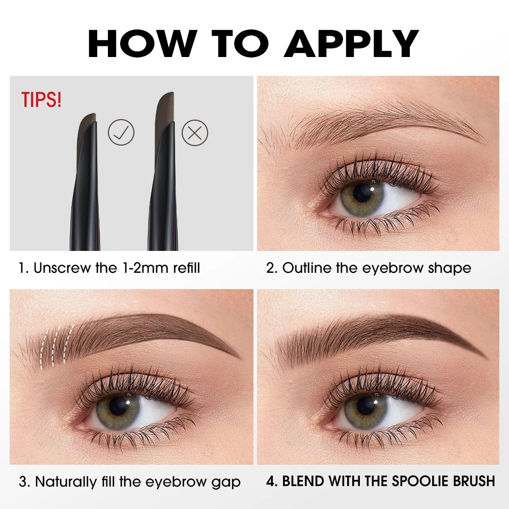 O.TWO.O Machete Eyebrow Pencil – Waterproof, Natural, Long Lasting High-Pigment Brow Definer - Lylamor.com