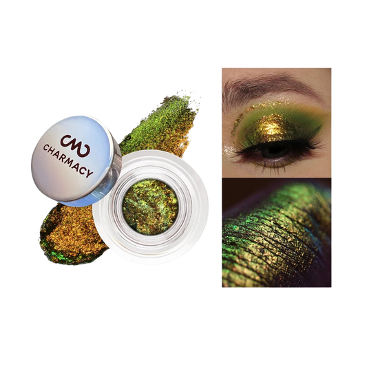 Chameleon 10-Color Eyeshadow Gel – Duochrome Glitter, Long-Lasting & High Pigment