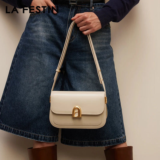 LA FESTIN Ladies Leather Crossbody Shoulder Bag – A-line Door Series - Lylamor.com