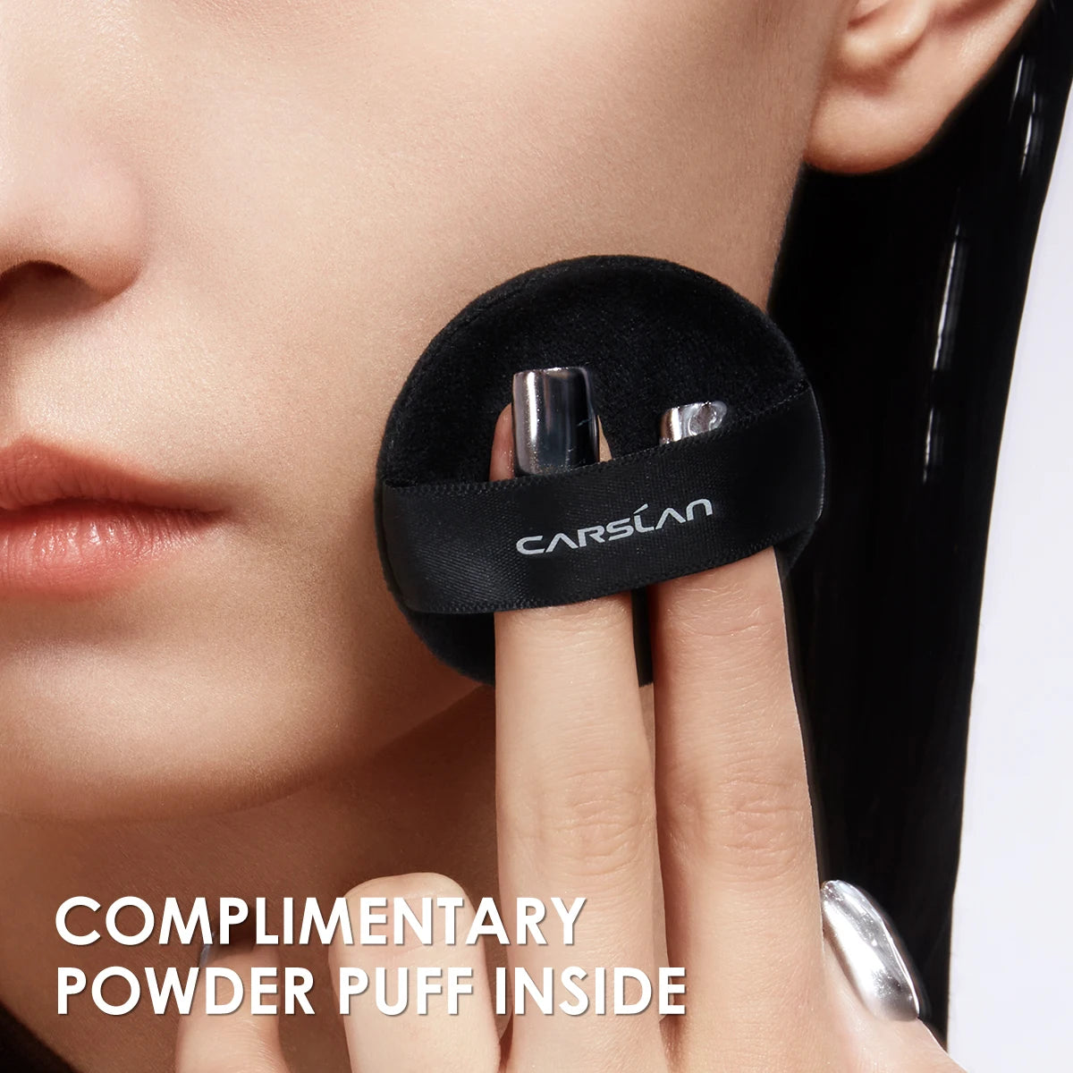 CARSLAN Black Magnetic Translucent Loose Setting Powder – Sample 1g - Lylamor.com