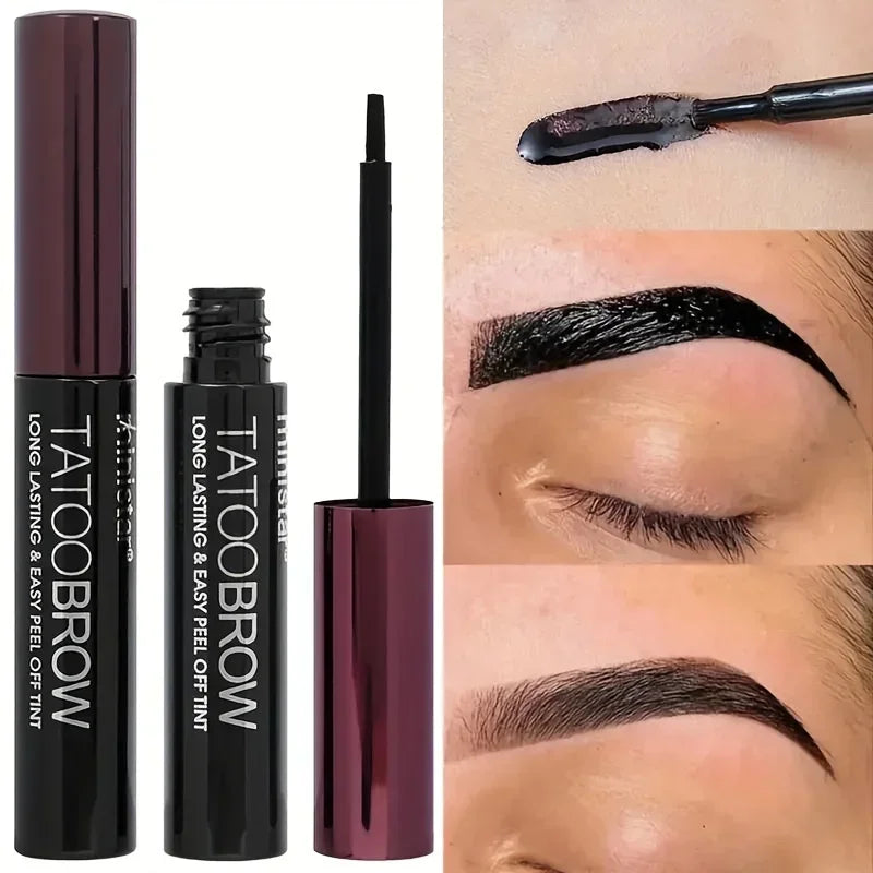 Peel-Off Eyebrow Tint Gel - Waterproof Semi-Permanent Brow Makeup