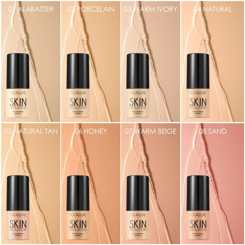FOCALLURE Liquid Foundation – Matte, Moisturizing & Long-Lasting, 30ml - Lylamor.com