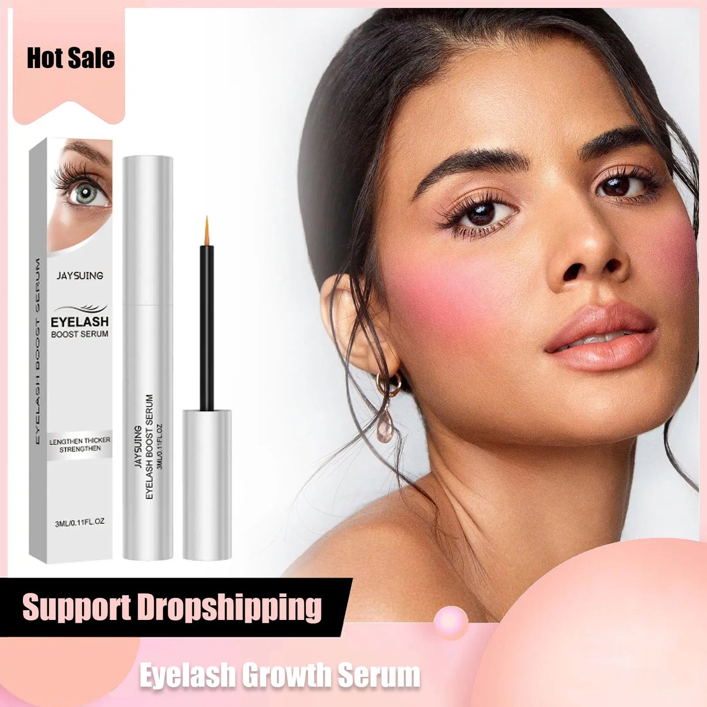Eyelash Growth Serum – Natural Lengthening & Volumizing Lash Enhancer