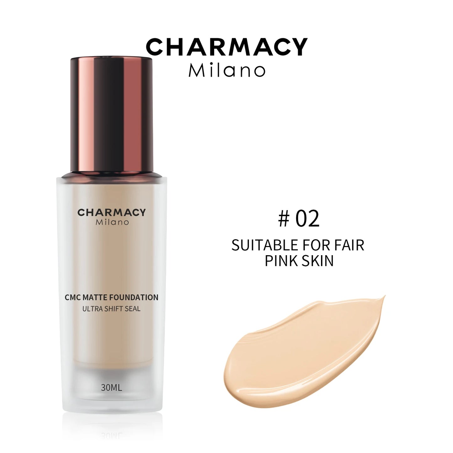 CHARMACY High Coverage Matte Foundation Cream – Professional Long Lasting Makeup Base - Lylamor.com