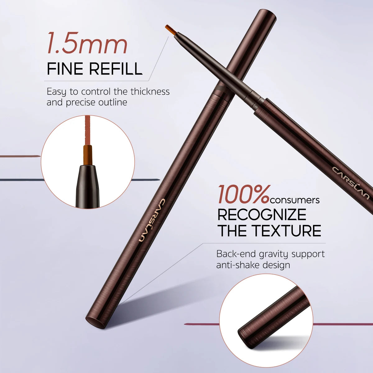 CARSLAN Big Eyes Colored Eyeliner Pencil – Waterproof, Smudgeproof & Long-Lasting - Lylamor.com