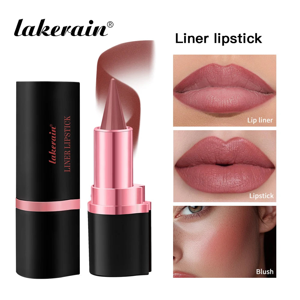 Lakerain Matte Lip Liner & Lipstick Pen – 2-in-1 Gradient Waterproof Long-Lasting Lip Color - Lylamor.com