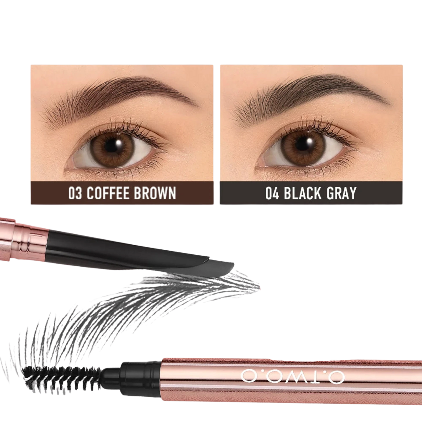 O.TWO.O Machete Eyebrow Pencil – Waterproof, Natural, Long Lasting High-Pigment Brow Definer - Lylamor.com
