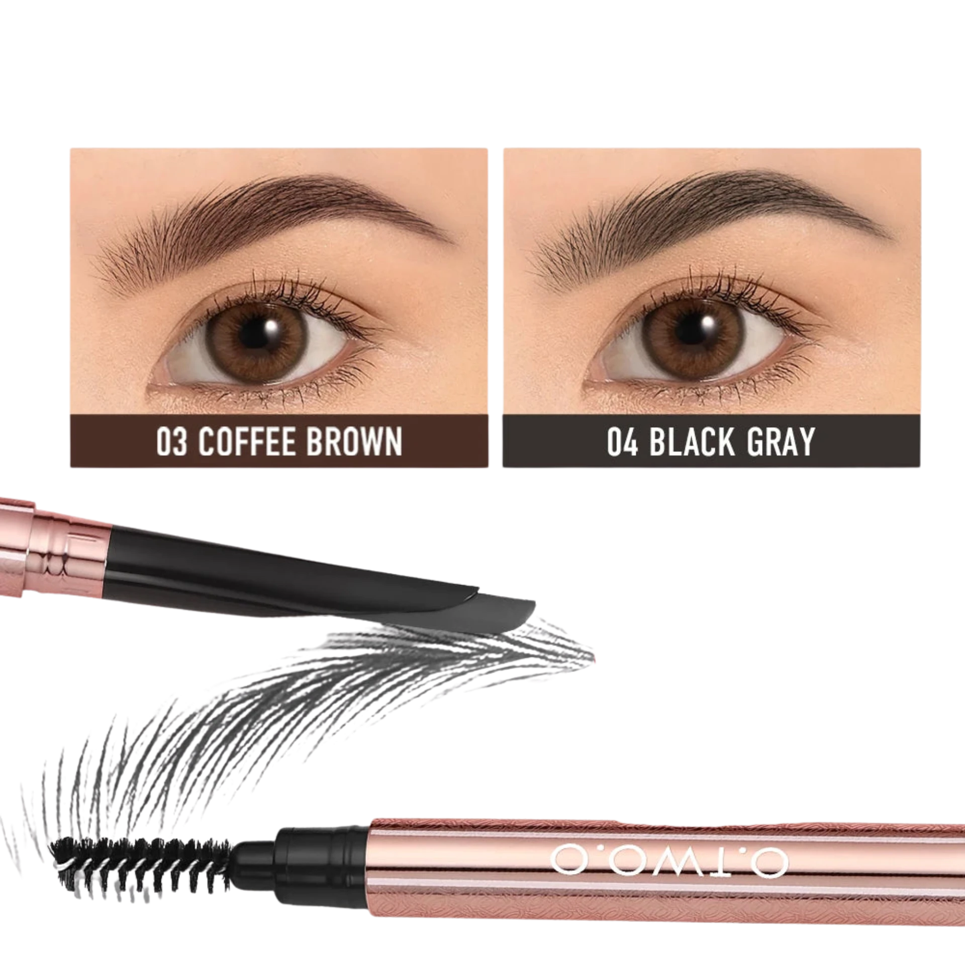 O.TWO.O Machete Eyebrow Pencil – Waterproof, Natural, Long Lasting High-Pigment Brow Definer - Lylamor.com