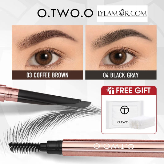 O.TWO.O Machete Eyebrow Pencil – Waterproof, Natural, Long Lasting High-Pigment Brow Definer - Lylamor.com