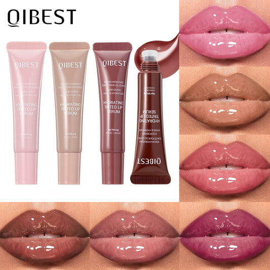 QIBEST Crystal Lip Balm Moisturizing Lip Gloss Oil Jelly Lipgloss Long Lasting Liquid Lipstick Hydrating Tinted Lip Serum Makeup - Lylamor.com