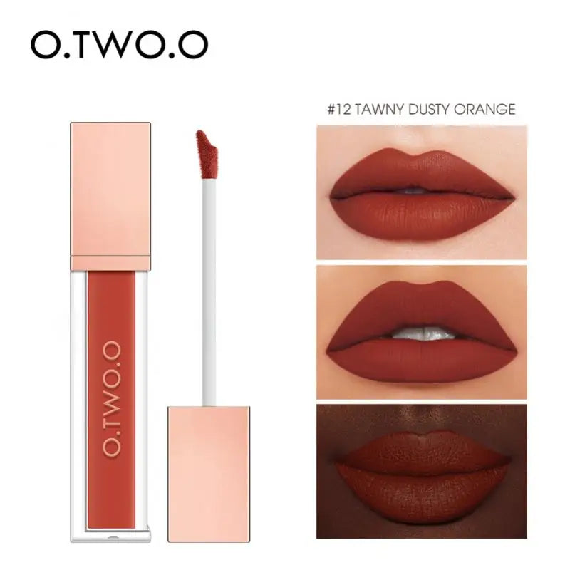 O.TWO.O Velvet Matte Lip Glaze – Waterproof, Long Lasting, High Pigment Non-stick Liquid Lipstick - Lylamor.com
