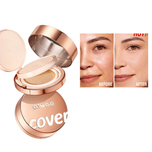 Air Cushion BB Cream & Face Powder 2-in-1 – High Coverage, Oil-Control & Concealer Compact