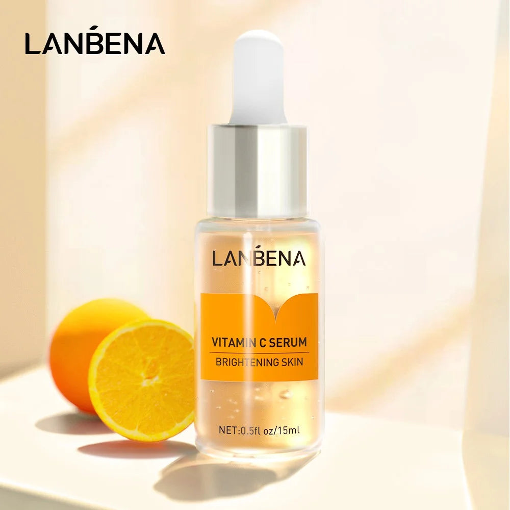 LANBENA Vitamin C Facial Essence 17ml – Brightening, Firming & Anti-Aging Serum for Women - Lylamor.com