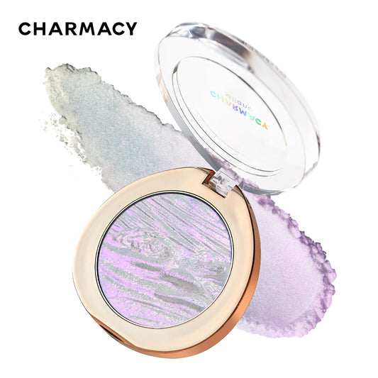 CHARMACY Duochrome Highlighter Powder 4.2g – Long-Lasting Multichrome Shimmer Makeup for Women - Lylamor.com