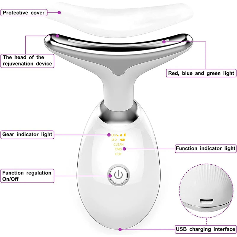 Neck & Face Slimming Massager – Lifting & Wrinkle Reduction Beauty Device
