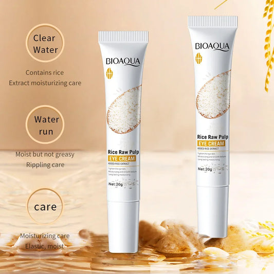 BIOAQUA Rice Essence Eye Cream 20g – Anti-Wrinkle, Dark Circle & skin care for Women - Lylamor.com