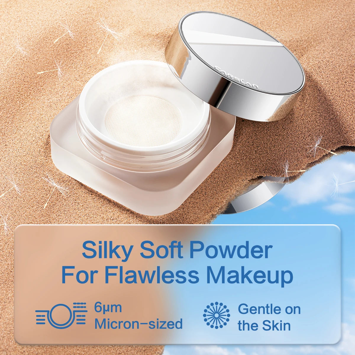 CARSLAN Cloud Touch Soft Focus Sunscreen Loose Setting Powder SPF 40 - Lylamor.com