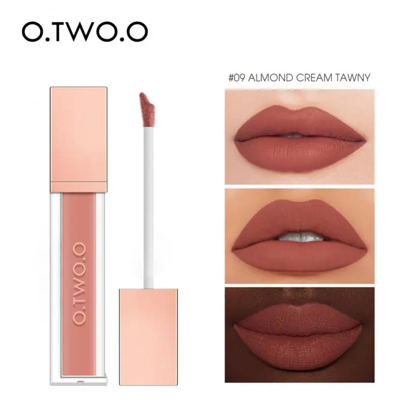 O.TWO.O Velvet Matte Lip Glaze – Waterproof, Long Lasting, High Pigment Non-stick Liquid Lipstick - Lylamor.com