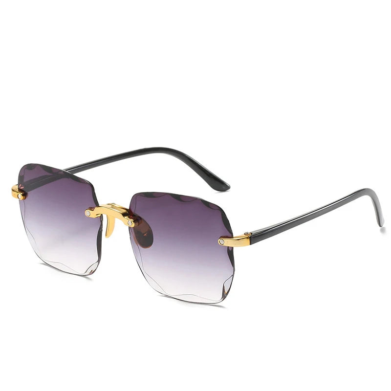 2025 Rimless Women's Sunglasses - Vintage Gradient Lenses UV400 Protection