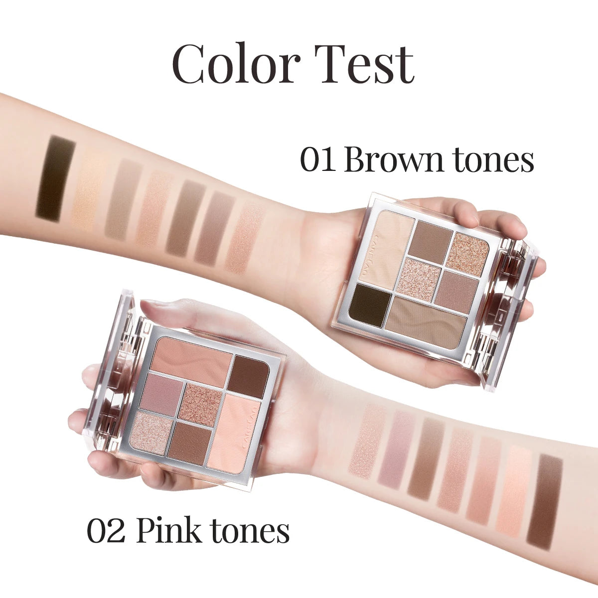 CARSLAN 7-Color Soft Mist Eyeshadow Palette – Long-Lasting Glitter & Matte - Lylamor.com