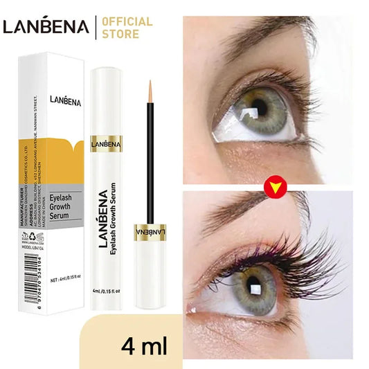 LANBENA Eyelash Growth Serum – Fast Lash & Brow Enhancer 4ml - Lylamor.com