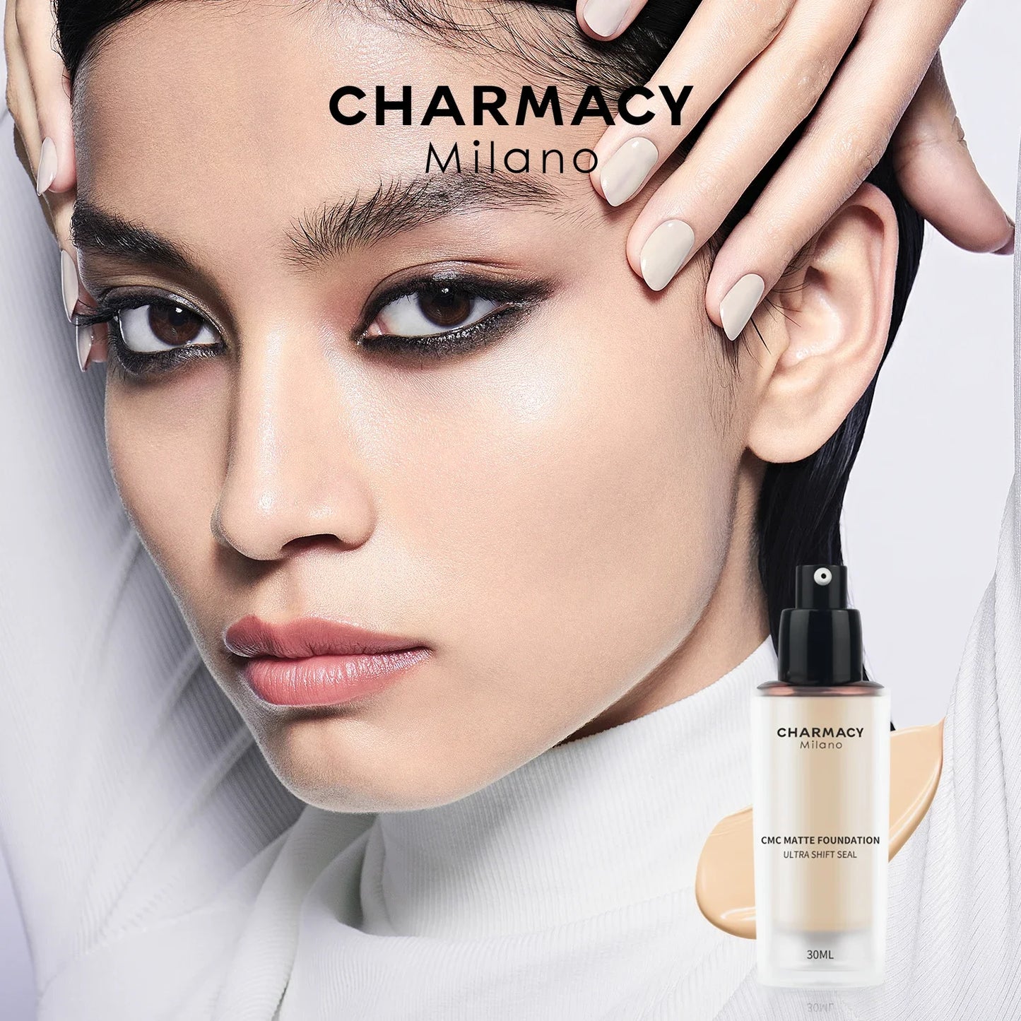 CHARMACY High Coverage Matte Foundation Cream – Professional Long Lasting Makeup Base - Lylamor.com