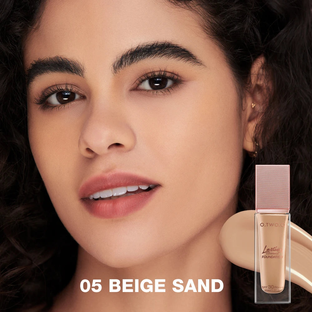 O.TWO.O Liquid Coverage Foundation Cream Matte Moisturizing Oil-Control Long-Lasting Waterproof Concealer - Lylamor.com