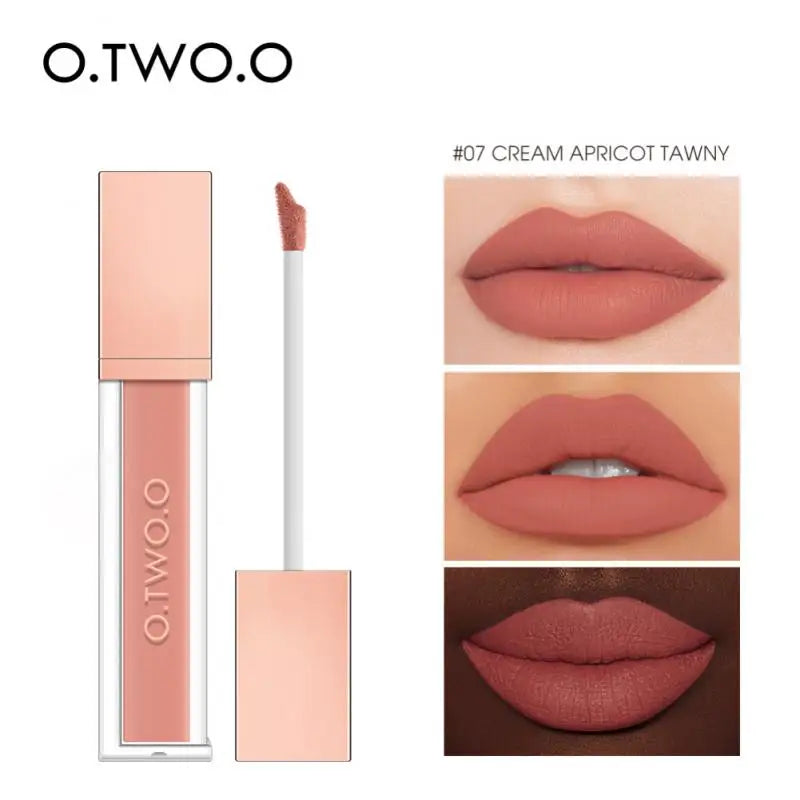 O.TWO.O Velvet Matte Lip Glaze – Waterproof, Long Lasting, High Pigment Non-stick Liquid Lipstick - Lylamor.com