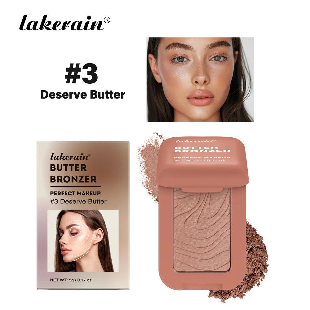 Lakerain Butter Bronzer Cream – Silky Shimmer, Long-Lasting & Waterproof