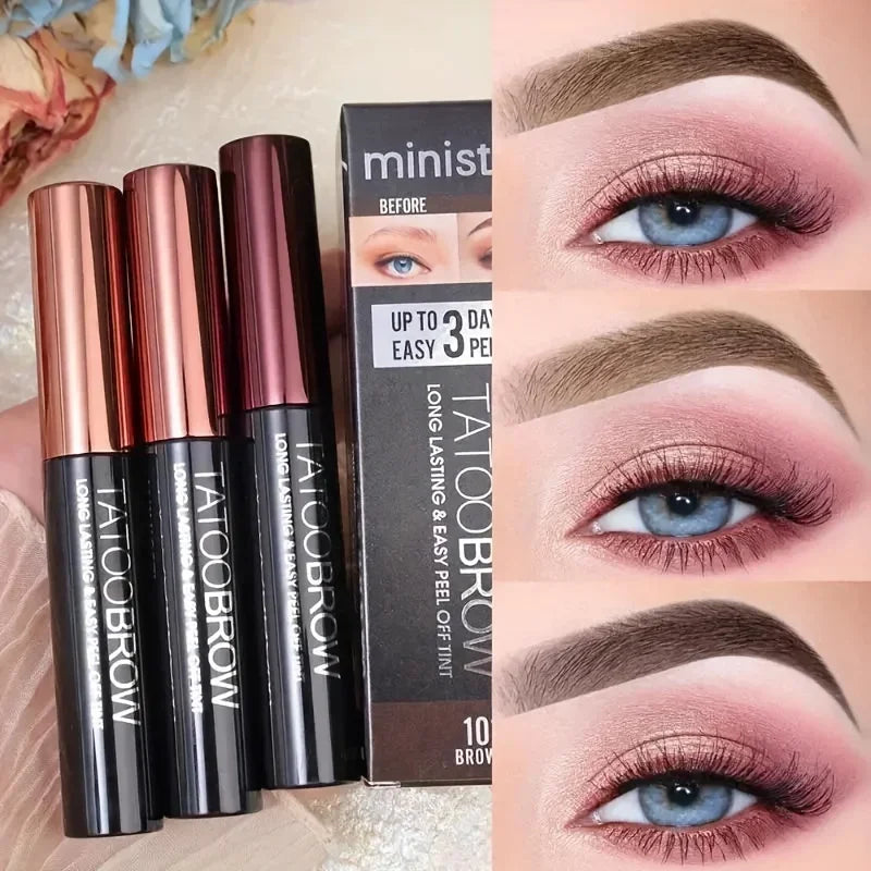 Peel-Off Eyebrow Tint Gel - Waterproof Semi-Permanent Brow Makeup