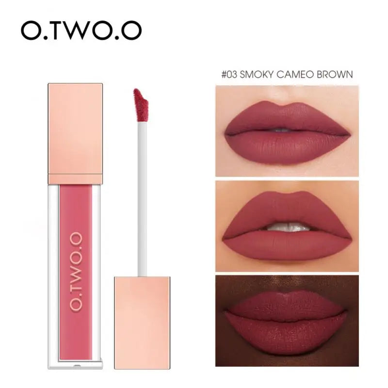 O.TWO.O Velvet Matte Lip Glaze – Waterproof, Long Lasting, High Pigment Non-stick Liquid Lipstick - Lylamor.com