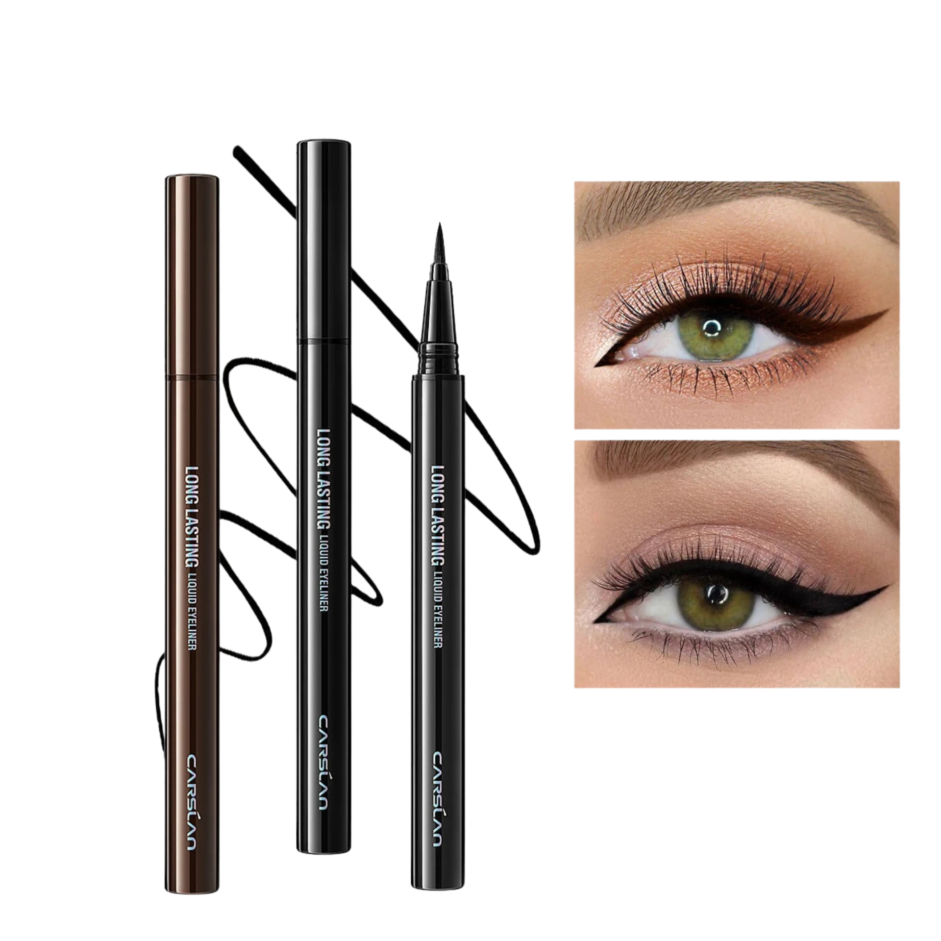 CARSLAN Liquid Eyeliner Pen – Waterproof, Quick-Dry & Smudgeproof Long-Lasting Eye Makeup - Lylamor.com