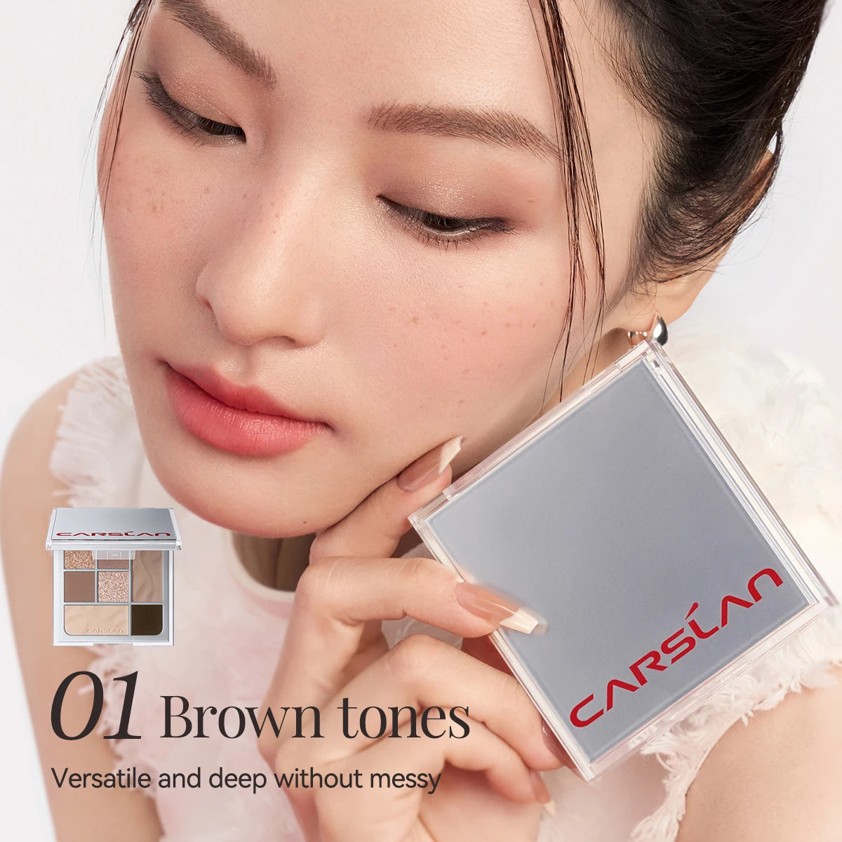 CARSLAN 7-Color Soft Mist Eyeshadow Palette – Long-Lasting Glitter & Matte - Lylamor.com