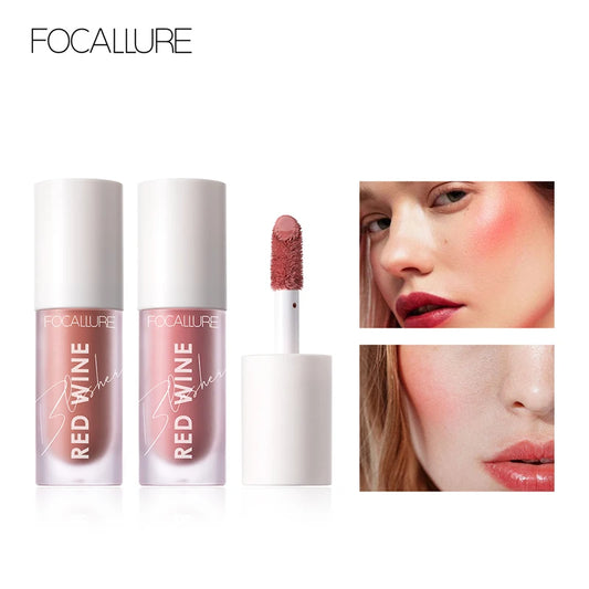 FOCALLURE Liquid Blusher 4 Colors Long Lasting Matte Korean Makeup - Lylamor.com
